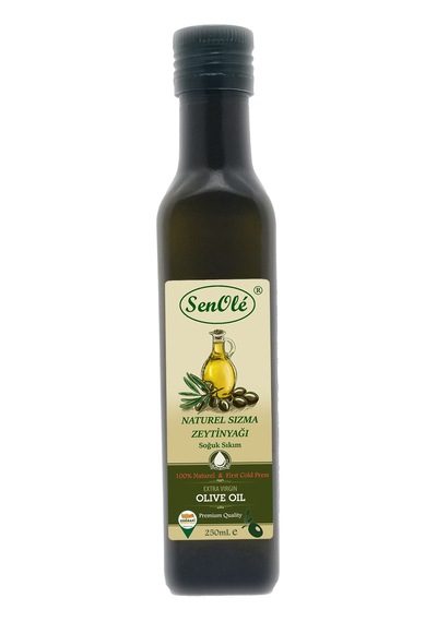 Senole Soğuk Sıkım Naturel Sızma Zeytinyağı Özel Cam 250 ML