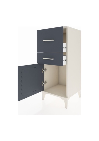 Hyperion Komodin 2 Çekmeceli Tek Kapaklı 44x44x106 Aytaşı-ant... Aytaşı