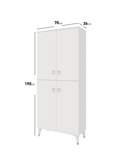 Simple Sp4190 Ayakkabılık 4 Kapaklı Mutfak Dolabı Balkon Dolabı Kiler Banyo Dolabı Çok Amaçlı Dolap Beyaz Gümüş Beyaz - Gümüş Simple Sp4190 Ayakkabılık 4 Kapaklı Mutfak Dolabı Balkon Dolabı Kiler Banyo Dolabı Çok Amaçlı Dolap Beyaz Gümüş Beyaz - Gümüş