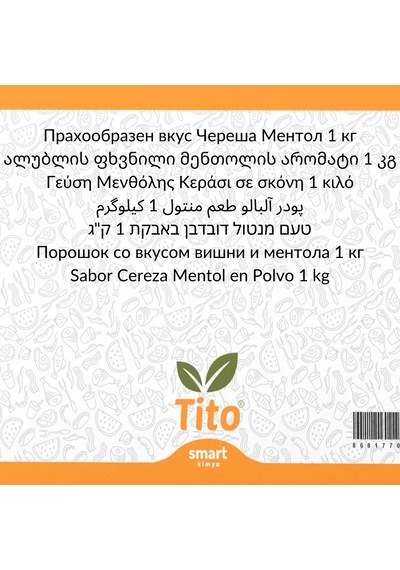 Toz Vişneli Mentol Aroması 1 Kg