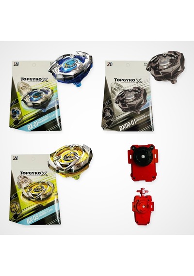 Beyblade X Serisi Set 3 Beyblade 2 Fırlatıcı - Bx-01, Bx00-01, Bx-03