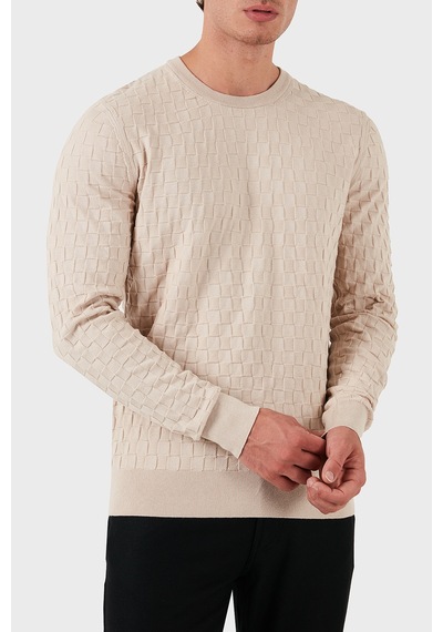 Calvin Klein Erkek Kazak K10k113747 Ace Ekru Ekru