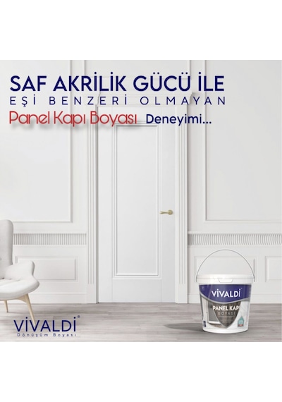 Su Bazlı Kokusuz Parlak Akrilik Panel Kapı Boyası