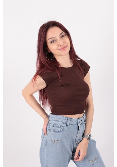 Busem S0015601 Kadın Bluz Acı Kahve