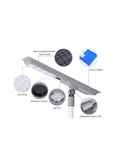 Forlife 400 Watt Endüstriyel Güneş Enerjili Solar Sokak Ve Yol Armatürü