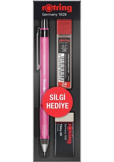 Rotring Okul Seti Visuclick Versatil/min Silgi 0.7 Mm Pembe Ro-vk07 Çok Renkli