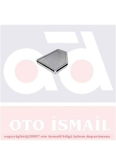 BOSCH 1987432365 POLEN FİLTRESİ DOBLO 01- IDEA PUNTO 09- / MUSA 0