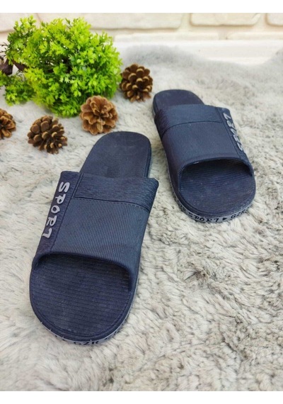 - Kaymaz Taban, Banyo, Balkon, Havuz, Deniz, Plaj Için Lacivert - Gri Terlik Lacivert - Gri - Kaymaz Taban, Banyo, Balkon, Havuz, Deniz, Plaj Için Lacivert - Gri Terlik Lacivert - Gri