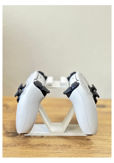 Gamepad - Oyun Kolu Standı Ps5 Ps4 Xbox Pc Uyumlu Üstten Arttırılabilir Mermer Beyazı Mermer Beyazı