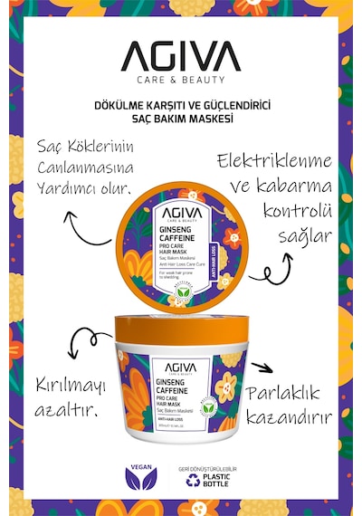 Caffeine Ginseng Pro Care Saç Dökülmesine Karşı Bakım Maskesi 300 Ml