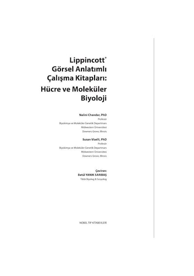 Lippincott Hücre Ve Moleküler Biyoloji