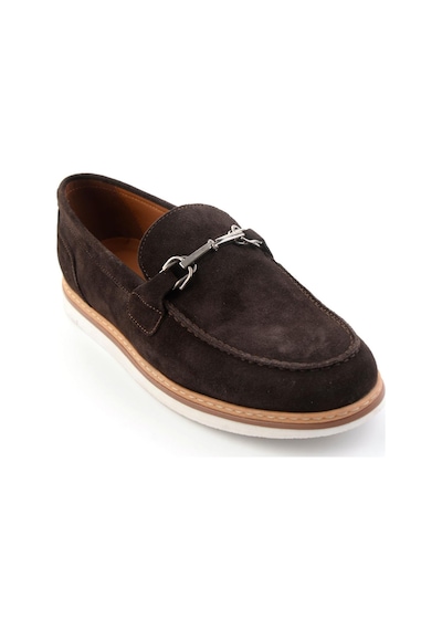 Kahve Hakiki Deri Erkek Loafer Ayakkabı E01597002102