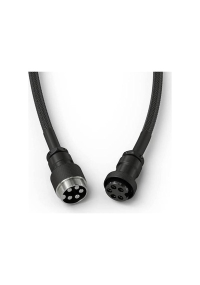 Sarmal Klavye Kablosu Mekanik Oyun Klavyesi Için El Yapımı Örgülü Sarmal Usb-c Kablosu Özel Klavye Kablosu Siyah
