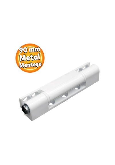 Pvc Pimapen Kapı Menteşesi 95 Mm 2 Adet Vidaları ile Beraber Beyaz
