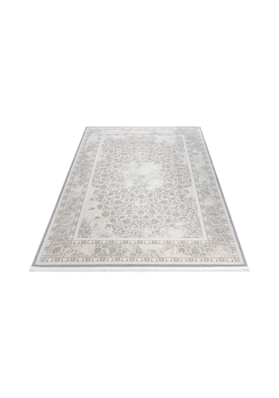 Badelya Home Gri 7135 Modern Desen Doğal Taban Saçaklı Salon Koridor Mutfak Çocuk Oturma Odası Halısı Yolluk 7135-gri