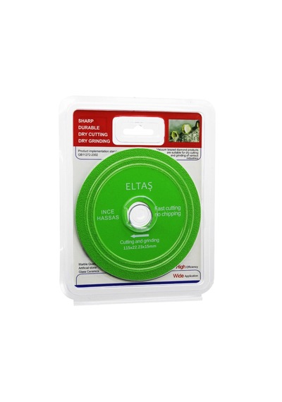 Cam Kesme Yeşil Hassas Kesici Disk - Taşlama 115x22x23x15mm 5332