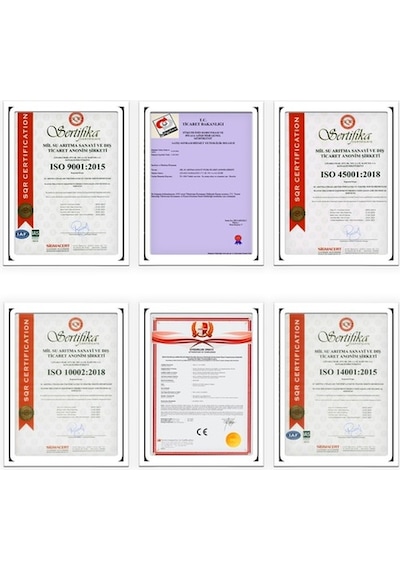 Kapalı Kasa Su Arıtma Cihazı 11'Li Filtresi Membran Seç Set