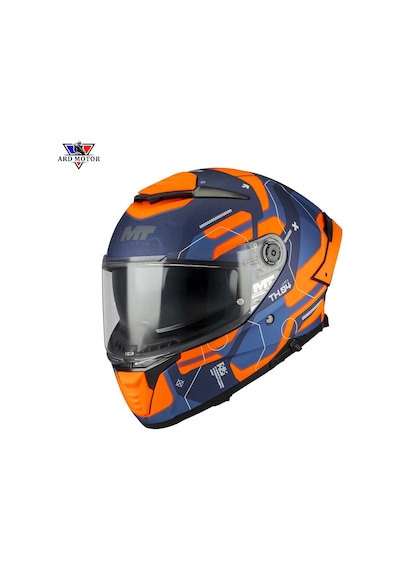 Mt Helmets Thunder 4 R Sv Lumex C24 Mat Kapalı Kask Turuncu