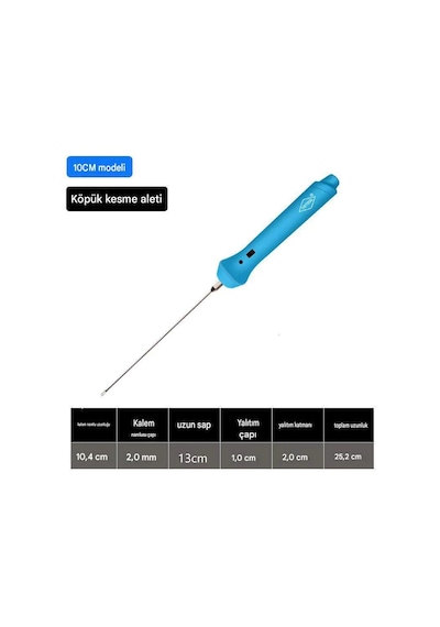 Strafor Köpük Kesme Kalemi 10 Cm Adaptörlü On/off Siviç Sıcak Tel