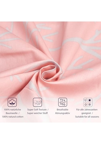 Queen Size Saten Nevresim Seti Pembe Ab Siyah Kedi