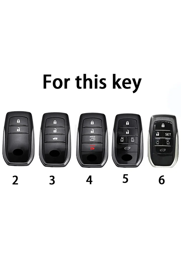 Toyota Corolla Şeffaf Füme Kumanda Kılıf Fme