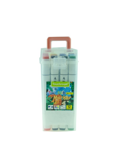 Keçeli Kalem Çift Taraflı Boyama Kalemi 12 Adet