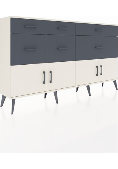 Arges Konsol Tek Raflı 6 Çekmeceli 4 Kapaklı 176x30x99 Aytaşı-aytaşı/antrasit Aytası/antrasıt - Aytası Arges Konsol Tek Raflı 6 Çekmeceli 4 Kapaklı 176x30x99 Aytaşı-aytaşı/antrasit Aytası/antrasıt - Aytası