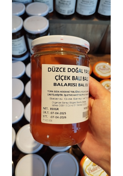 Düzce Yayla Çiçek Balı 850gr %100 Doğal Saf Yayla Balı
