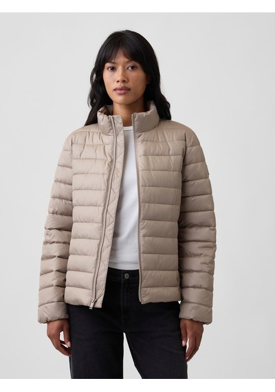 Gap V-frch Logo Lw Puffer Jkt Kadın Bej Mont 910106003
