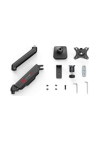 Go-5336 Tek Monitör Kolu, Gaz Yayı Destekli Ayarlanabilir Stand, 43 İla 81 Cm Ekranlara Uygun, 9 Kg Yük Kapasitesi, Kablo Yönetimi - Siyah