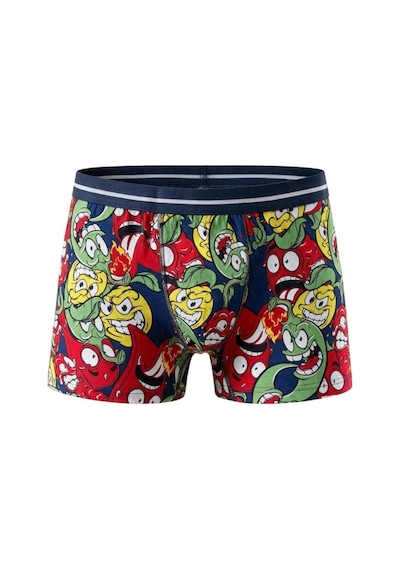 Trendybee Erkek Çocuk Eğlenceli Desenli Esnek Penye Pamuklu Boxer 6'lı Set Desenli-1 Desenli-1