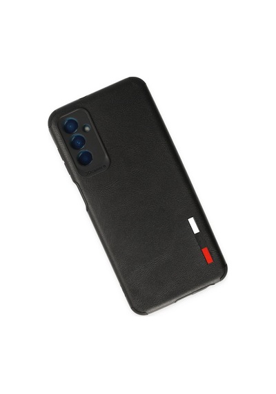 Newface Samsung Galaxy Uyumlu M13 Kılıf Loop Deri Silikon Semeglbl - 84 - Siyah