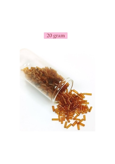 Uzun Boru Kesme Boncuk Çap 2mm Uzunluk 10 Mm - 4 Renk - Toplam 80 Gram - Bnc433 Diğer