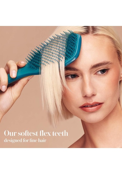 Complete Carebrush Fine Saç Bakım Fırçası İnce Ve Hassas Saçlar İçin Düğümleri Nazikçe Açar, Saç Derisine Masaj Yapar Mavi