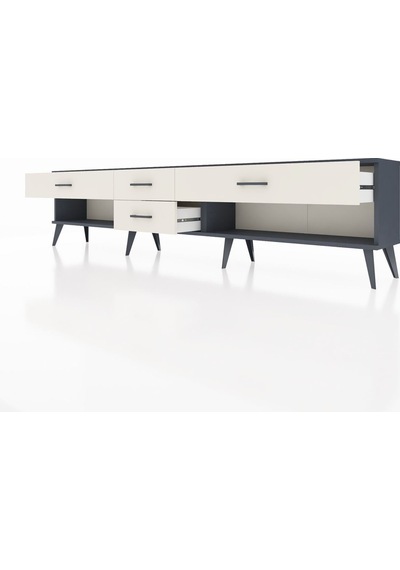Arges Tv Ünitesi 4 Çekmeceli 220x30x51 Antrasit-çam/aytaşı Atlas Çam/aytası - Antrasıt Arges Tv Ünitesi 4 Çekmeceli 220x30x51 Antrasit-çam/aytaşı Atlas Çam/aytası - Antrasıt