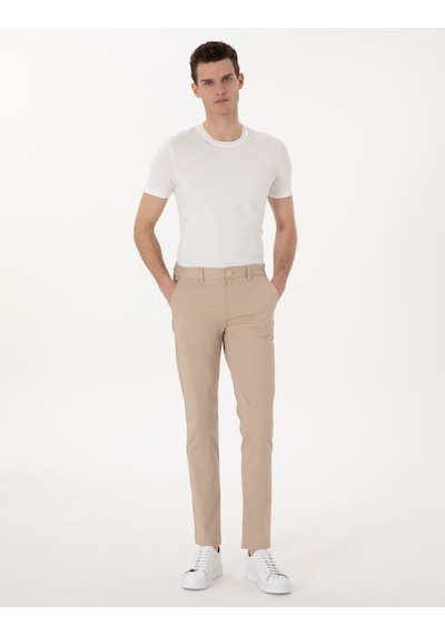 Pierre Cardin Erkek Bej Pantolon Kanvas-chino 50301759-vr011 Bej