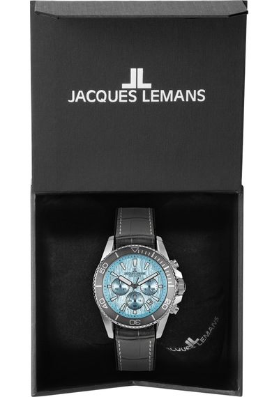 Jacques Lemans 1-2206e Lıverpool Dıver Erkek Kol Saati Gümüş - Siyah