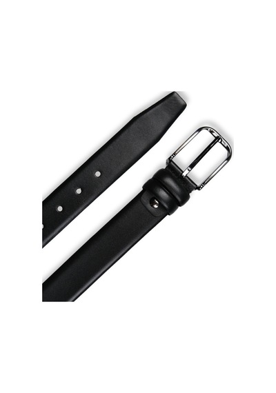 Mft Leather Hakiki Deri Klasik Kemer - 3,5 Cm Siyah Napa 7565 Napa Siyah