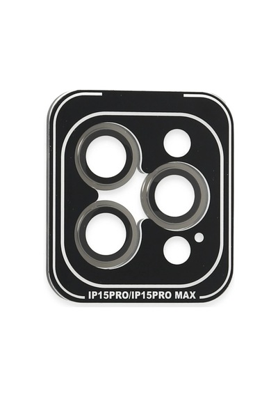 Cosmotex Joko Apple, Uyumlu iPhone 15 Pro Max Pvd Metal Kamera Lens - Gri