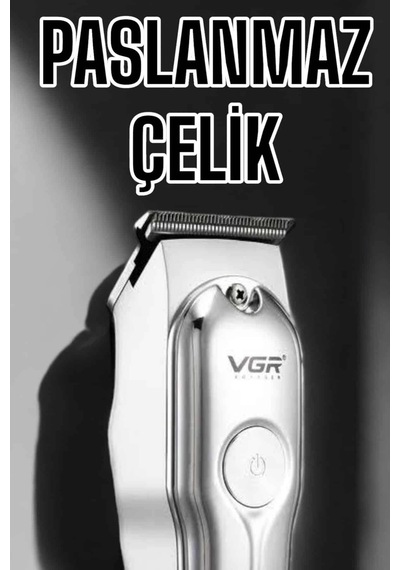 Tıraş Makinesi Güçlü Motor Şarjlı Uzun Pil Ömürlü 1.5 Saat