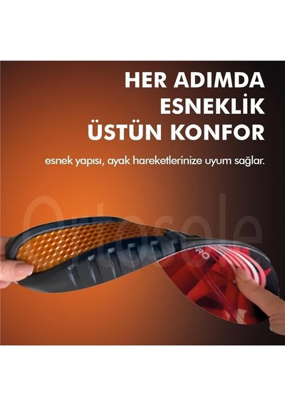 Ortosole Yumuşak Jel Destekli İş Ayakkabıları Ve Botlar İçin Kadın Tabanlık 201-mw Standart