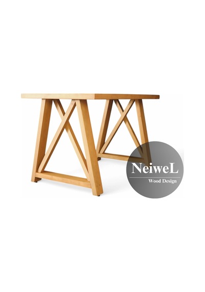 Neiwel Bues Doğal Ahşap Toplantı Masası x 120 x 300 Açık Ceviz