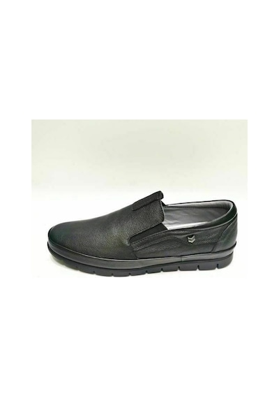 King Paolo King Shoes Siyah Bağsız Erkek Ayakkabı Siyah