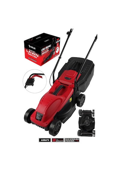 Assur 3107 1200W 30 L Toplama Torbalı Elektrikli Çim Biçme Makinesi