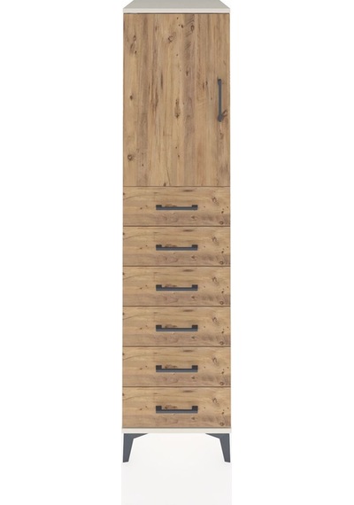 Kronos Dolap Tek Raflı 6 Çekmeceli Tek Kapaklı 44x59x182 Ayta... Aytaşı Kronos Dolap Tek Raflı 6 Çekmeceli Tek Kapaklı 44x59x182 Ayta... Aytaşı