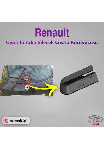 Renault Uyumlu Arka Silecek Civata Koruyucusu Silecek Civata Koruyucusu