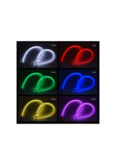 Rgb Araç Led Gündüz Farları Uzaktan Kumanda 12v Esnek Otomatik Far Şeritleri Drl