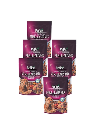 Semi Moist Karışık Kalp Şeklinde Yarı Yumuşak Köpek Ödül Maması 150 Gr Altılı Paket