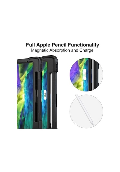 Apple Uyumlu iPad Pro 11 2020 Kılıf Zırhlı Darbe Etkili Silikon Standlı