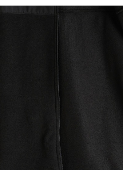Lcwaıkıkı Classic Siyah Kapüşonlu Polar Erkek Fermuarlı Sweatshirt